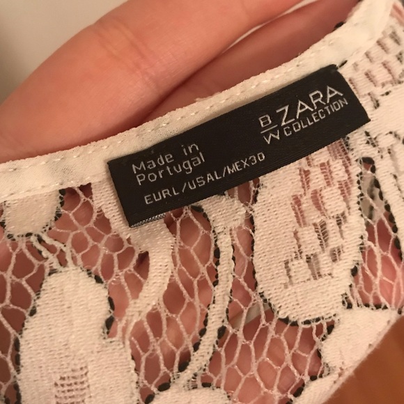 🤍 Zara white lace crop top - Picture 4 of 4
